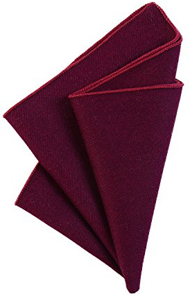 DonDon Herren Einstecktuch Taschentuch 23 x 23 cm zum selber falten aus Baumwolle Tweed Style einfarbig