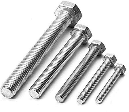 3x40mm DIN 933 Edelstahl A2 VA V2A - 10 Stück | Maschinenschrauben; Gewindeschrauben; ISO 4017; rostfrei