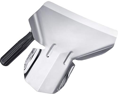 Westmark Paletta per patatine fritte/popcorn, Manico a sx, Dimensioni paletta: ca. 20 x 12 cm, Lunghezza: 23 cm, Acciaio inox/Plastica, Argento/Nero, 91272270
