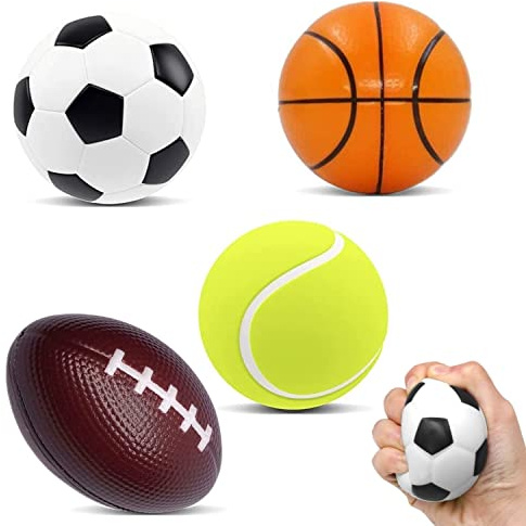 Steemjoey 4 Stück Stressball Streßball Knautschball Antistressball Softball