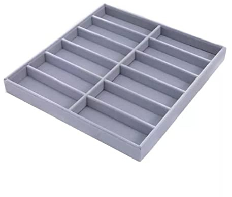 SunaOmni sammetsglasögon vitrin 12 rutnät solglasögonsorterare låda glasögonförvaring fodral glasögonhållare solglasögonarrangör glasögonförvaring fodral glasögonbehållare