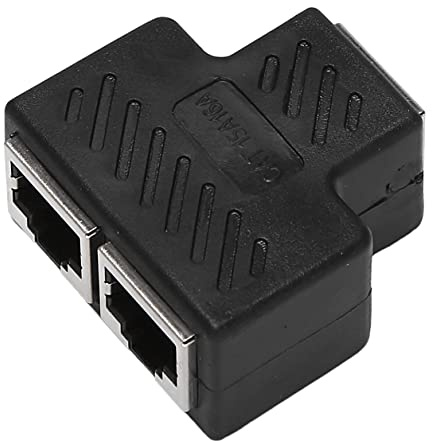 Zerthaus 2 Porta Rj45 Splitter Adapter Rete Lan Extender Ethernet Connettore Spina
