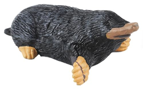 JOKFEICE Tierfiguren: realistischer Maulwurf, Feengarten-Zubehör, Lernspielzeug für Weihnachten & Geburtstag, Tortenaufsatz für Kinder