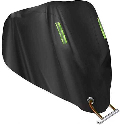 Motorrad-Abdeckung, für Harley Davidson Sport Glide, Motorradabdeckung, Schutz mit reflektierenden Nachtstreifen, kratzfest, UV-beständig, mit Schlosslöchern, XXL (245 x 105 x 125 cm)