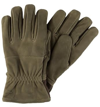camel active Herren Lederhandschuhe Khaki, menswear-XXL