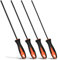 4 PCS Lima per Motosega, Affila Catene Motosega, Lime per Affilatura Motosega, Misure 3,2 mm, 4,0 mm, 4,8 mm, 5,5 mm, con Impugnatura Ergonomica, Adatte per Affilare Motoseghe con Precisione