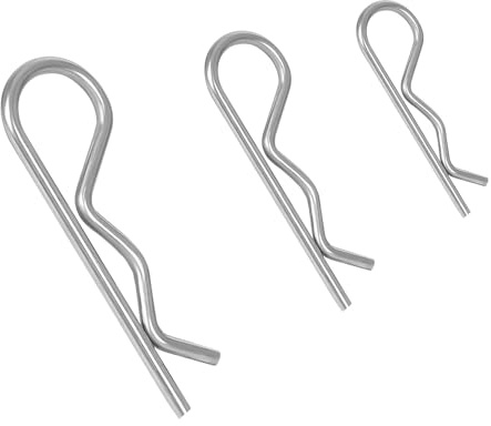10 pz M3,5 x 75 mm Cotter Pin, Heavy Duty Hair Pin Fissaggio R clip, Perni Split per Rimorchio Pin Clip Sistema di Blocco, Acciaio Inox 304, Grande Truck/Trattore Pin Clip