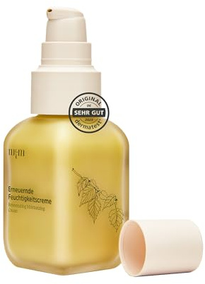 nkm Naturkosmetik München Erneuernde Feuchtigkeitscreme - 50 ml - Gesichtsflurid mit Hyaluron - Spendet Feuchtigkeit - Vegan - Für alle Hauttypen - Dermatologisch Getestet