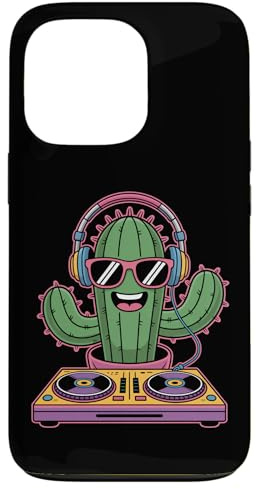 Cactus avec Casque Et Platines Plant DJ Soleil Coque pour iPhone 13 Pro