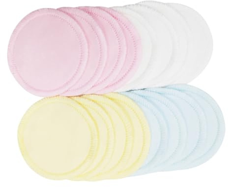 SMASOLO 8 piezas Almohadillas de Algodón Desmaquillantes Reutilizables con Bolsa de Malla para Limpieza Facial Suave y