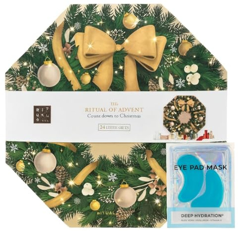 Rituals - Adventskalender 2025 - Beige - Advent Calendar Classic - The Ritual of Advent - Count Down to Christmas - 24 Gifts + Geschenk 1x Deep Hydration Eye Pad