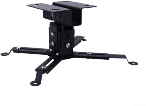 CNANRNANC Metal Projector Ceiling Mount with 12cm Adjustable Vertical Height and Low Profile Design for Professional Installation (Black)