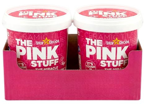 The Pink Stuff Miracle Cleaning Paste (2 x 850g Value Pack) – The All-Purpose Cleaner for Grease, Grime, Rust, and Limescale – Vegan & Cruelty-Free