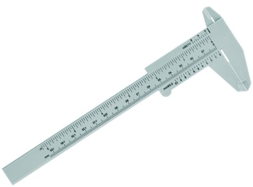 VICASKY Regla de Medición para Cejas 150 Mm Calibrador de Plástico Gris Herramienta Profesional Portátil para Microblading y Delineado Preciso