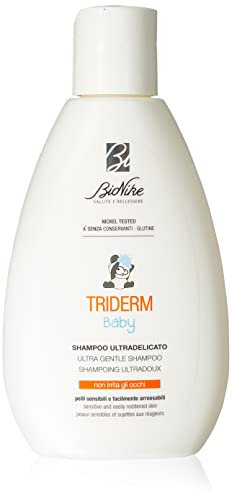 Bionike Tridem Baby - Shampoo Ultradelicato Neonato e Bambino per Pelli Sensibili, Deterge Delicatamente e Non Irrita gli Occhi, Azione Condizionante e Protettiva, Ideale per Lavaggi Frequenti, 200 ml