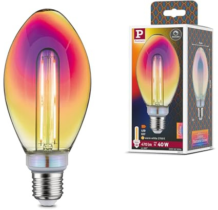 Paulmann 28772 LED Lampe Fantastic Colors B75 Birne 5W dimmbar Leuchtmittel Dichroic effizientes Licht Warmweiß 2700K E27
