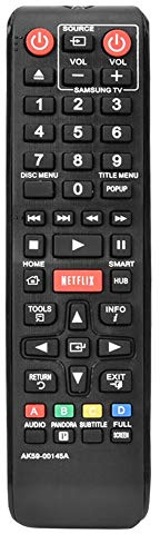 Télécommande Universelle pour Samsung, Lecteur DVD Télécommande de Remplacement Remplacement du contrôleur de Remplacement pour Samsung Blu-Ray DVD Player