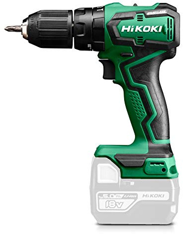 HiKOKI DV18DD Akku-Schlagbohrschrauber, 18V Brushless Bohrschrauber, 55 Nm | 13 mm Schnellspannbohrfutter, 22 Stufen Drehmoment, kompakte Bauweise, LED, ohne Akku, Ladegerät und Transportkoffer