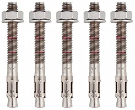 BATIFIX Schwerlastanker Edelstahl A2 V2A Bolzenanker mit ETA Zulassung Industriequalität Keilanker Stahlanker Dübel Blitzdübel Anker Schwerlastdübel (5, M8 x 90)