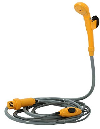 BOROCO Camping-Dusche, 12-V-Autostecker für den Außenbereich, tragbar, am Fahrzeug montiertes Duschset für Camping, Reisen, Autowaschen, Pop-Up-Sichtschutzzelt, Pflanzenbewässerung