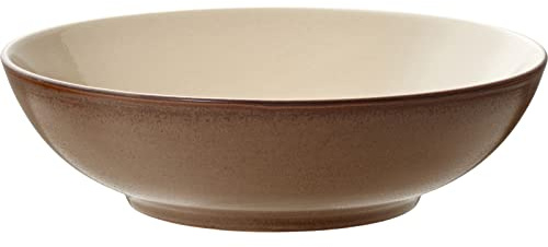 BITZ Salatschüssel, Schüssel/Schale aus Steinzeug, Spülmaschinenfest, Durchm. 24 cm, Wood/Sand