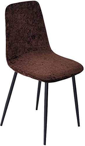 Lukery Schalenstuhl Stuhlhussen 1/2/4/6/8 er Set, Stretch Jacquard Stuhlabdeckung Universal Esszimmerstühle Bezug Waschbar Scandinavian Stuhlhussen Küchenstuhl Husse (braun,8pc)