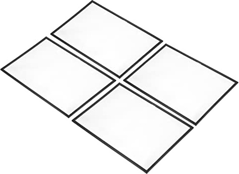 PATIKIL A4 8.3x11.7 Magnetischer Schildhalter 4Pack Magnetische Dokument Halter Display Info-Rahmen für Büro Schwarz