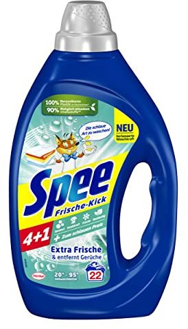 Spee Aktiv Gel Frische-Kick 4+1, 22 Waschladungen, 990 ml