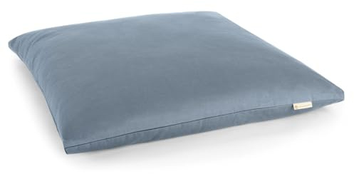LOTUSCRAFTS Meditationsmatta, meditationskudde, modell Zabuton Delux, 4 eller 7 cm höjd, tvättbart överdrag 100% bomull, GOTS-certifierad,