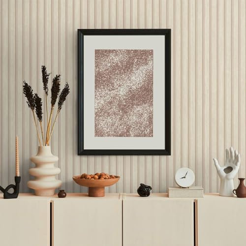 TADESSI Papier peint - Panneaux en bois - Papier peint non tissé - Crème - Beige - Aspect lamelles - Aspect bois