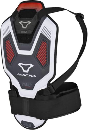 Macna Vault Rückenprotektor, schwarz/weiß, L