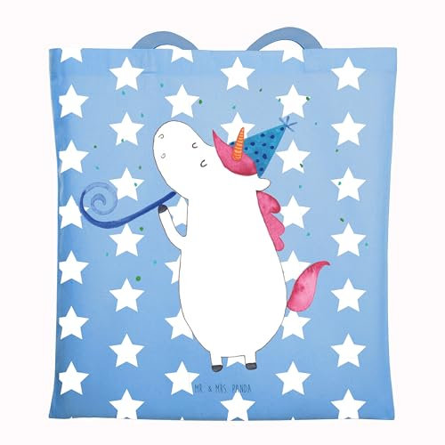 Mr. & Mrs. Panda Umhängetasche Einhorn Party - Geschenk, Club, Unicorn, Tasche, Tragetasche, Geburtstag, Einhörner, Tote Bag, Shopper, Disco, Laptoptasche