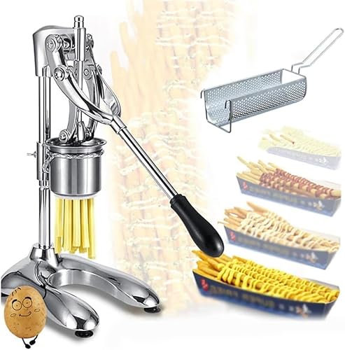 Schiacciapatate fritte Squeezers, manuale 30cm patatine fritte fritte pressa lunga patatine fritte macchina, verticale patatine fritte spremitrice macchina