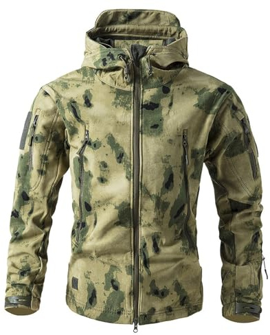 Generisch , Jagdjacke Herren Flecktarn Cargo Jacken Tarnjacke Taktische Jacke Multicam Windbreaker Army Windbreaker Herren Winter Bunwehr Outdoor Us Jagdbekleidung M