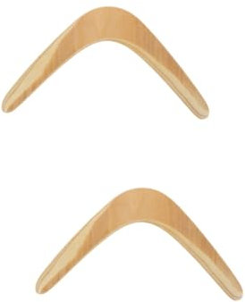 Mipcase Boomrong 2 Pièces Boomerangs pour Enfants en Volant Lancer Attraper Volant pour Enfants D'extérieur pour Enfants Fait à Main