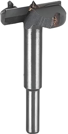 Forstner Drill Bit, Heavy-Duty Cemented Carbide Woodworking Hole Saw HSS Drill Bit for Bench Drill/Hand Drill/Solid Wood, Suitable forCork, Splint, Plywood, Particle Board,Plastic Plywood (40mm)