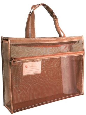 Mesh Art Supply Sac - Dessin Tote, ART STOCGER CASE | Enveloppe De Transport Claire Avec Poignée Et Zip Pour Le Rouleau D'affiches, Livret D'illustration, Kits De Peinture Scolaire, Aquarelle, Collect