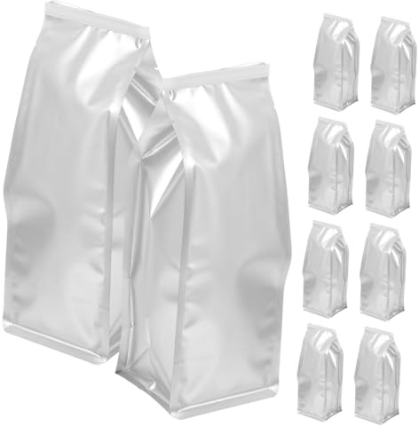 Bolsas de Almacenamiento de Grasa Doméstica 10 Piezas Papel Aluminio Plata