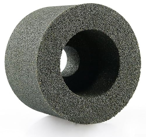 babominimer Muela abrasiva de piedra de carburo de silicio de esmeril grano 60 para amoladora angular tipo 100, disco de pulido abrasivo con rosca de cobre, accesorio de herramienta giratoria duradera