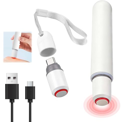 Dispositif Contre Les Démangeaisons Stylo Traitement Piqûre Moustique | Stylo Sans Substances Chimiques avec Charge USB-C pour Piqûre d'insectes Efficacement Démangeaisons Gonflements Voyages Plein