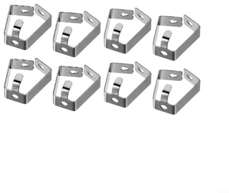 HOHOVYVY Smartspring Lot de 4/8 crochets de suspension réglables en métal 20 x 14 x 13 mm pour art et suspension de photos pour systèmes de suspension à cordes