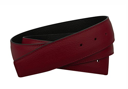Bordo Wendegürtel in echt Leder für Herren & Damen 31mm Breiter Gürtel in Rot