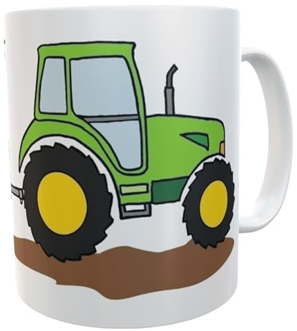 Kinderlampenland Tasse Schulkind 2026 Traktor Trecker zur Einschulung Jungen inkl. Geschenkverpackung