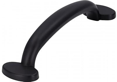 SIRO Möbelgriff Altena, Landhaus, Klassisch, Vintage, Druckguss schwarz matt pulverbeschichtet, 129 mm x 27 mm x 30 mm, LA 96 mm, 1534-130PB12