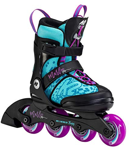 K2 Skates Mädchen Inline Skates Marlee PRO, Light Blue - Purple, 30F0225.1.1.L