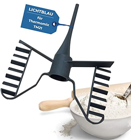 LICHTBLAU Papillon 2952 Fouet pour Thermomix TM21 I Accessoire pour robot de cuisine Vorwerk I Convient au contact alimentaire et au lave-vaisselle I Gris foncé I Pour des aliments crémeux