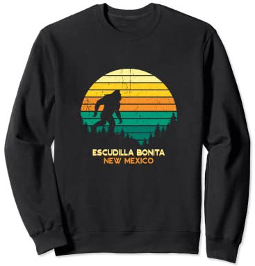 Retro Escudilla Bonita, Nuevo México Bigfoot Souvenir Sudadera