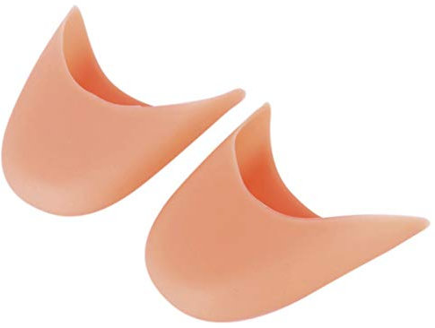 OSALADI Spitzenschuhe Zehenschoner Zehenkappen Für Ballettschuhe 1 Paar Siliziumgelzehenkappen Zehenpolster Schuhpolster Beschützer für Ballettspitzenschuhe () Ballett Zehenschoner Kinder