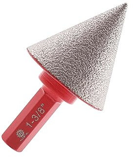 FOCSTOL Punte per Smusso Diamantata 35mm con Codolo Esagonale per fori Esistenti Ingrandimento Sagomatura Rifilatura in Piastrelle Porcellana Ceramica Granito Marmo
