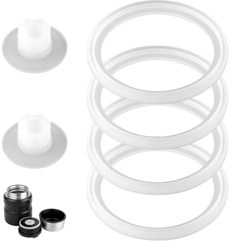 4 Ersatzdichtungen und 2 Luftventile Kompatibel mit Thermos Stainless King Food Jar 16oz, 24oz BPA-freier Silikon-Dichtungsring und Stopfen Auslaufsichere Ersatzteile | BPA-freier Silikon-Dichtungsring und Stopfen, auslaufsicher, Ersatzteile für Thermosbehälter aus Edelstahl, 680 ml, 473 ml